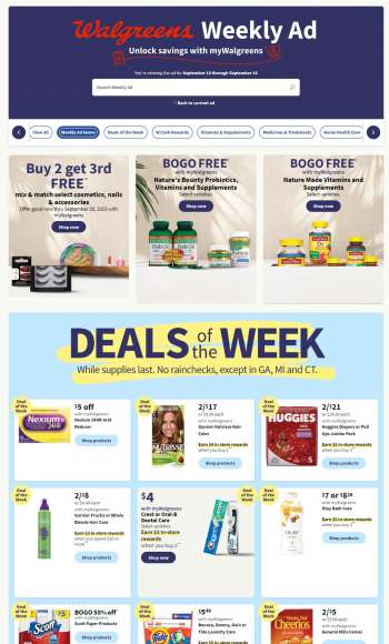 Walgreens Flyer - 09/10/2023 - 09/16/2023.