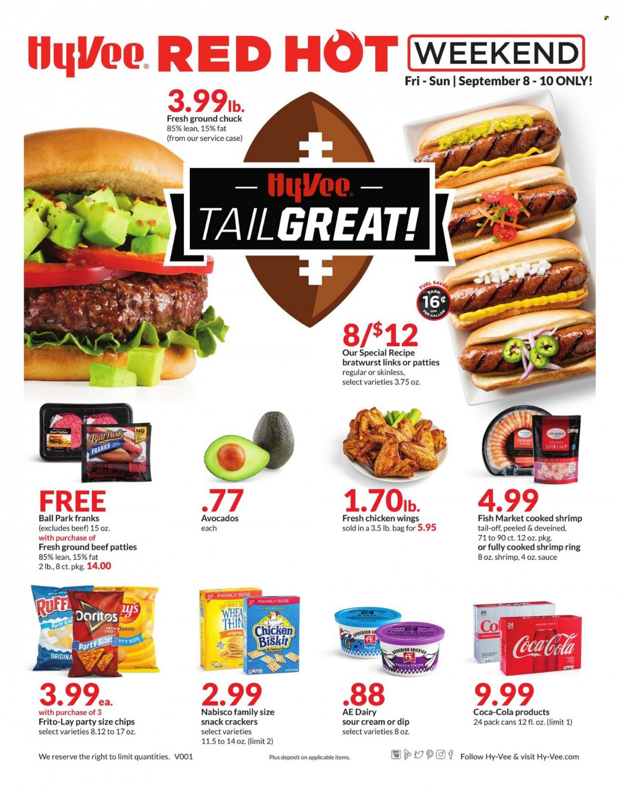 Hy-Vee ad - 09/08/2023 - 09/10/2023. Page 1