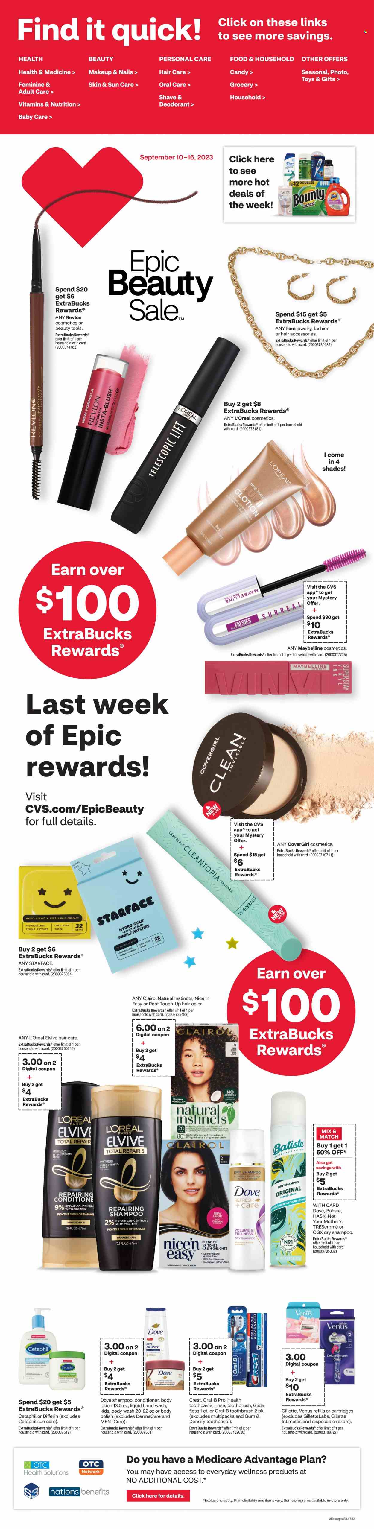 CVS Pharmacy ad - 09/10/2023 - 09/16/2023. Page 1