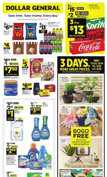 Dollar General Flyer - 09/10/2023 - 09/16/2023.