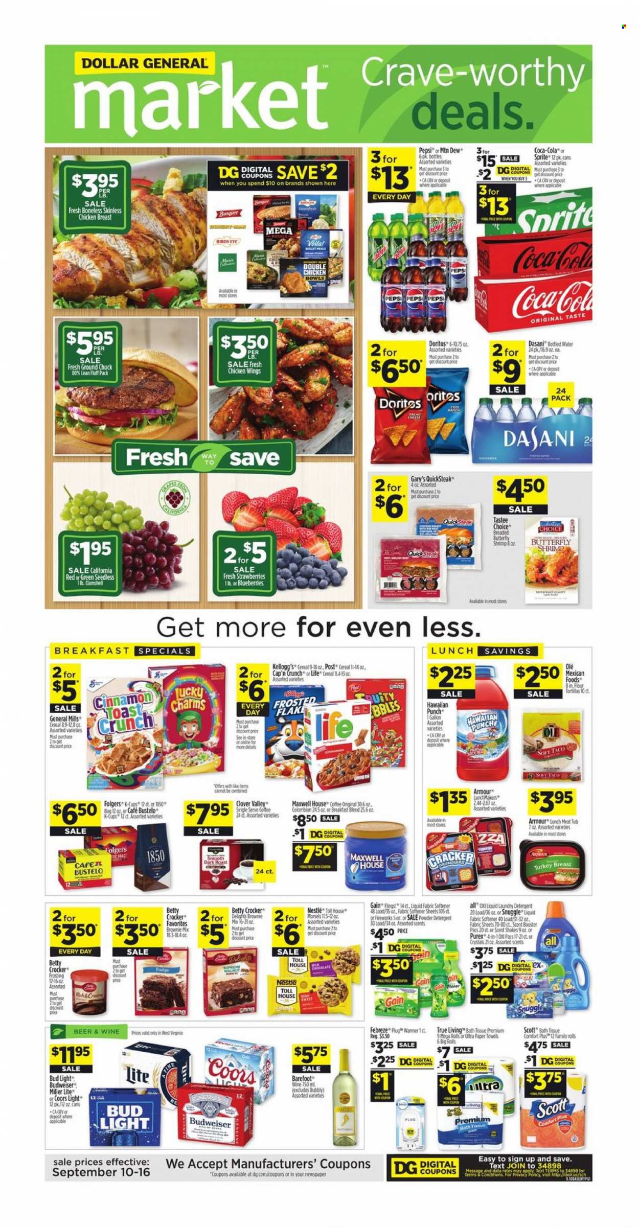 Dollar General ad - 09/10/2023 - 09/16/2023. Page 1