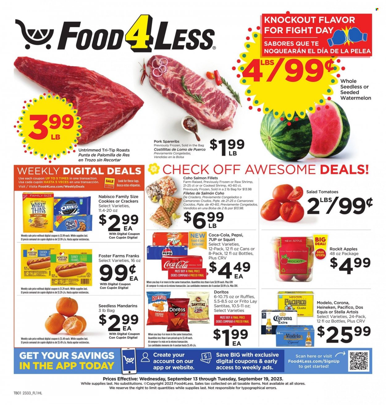 Food 4 Less ad - 09/13/2023 - 09/19/2023. Page 1