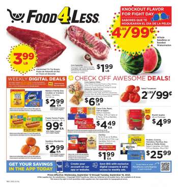 Food 4 Less Flyer - 09/13/2023 - 09/19/2023.