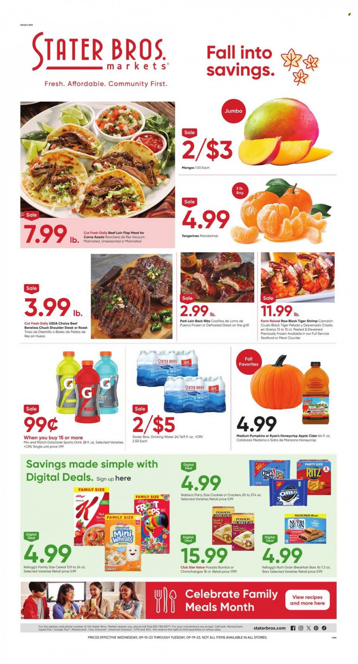 Stater Bros. ad - 09/13/2023 - 09/19/2023. Page 1