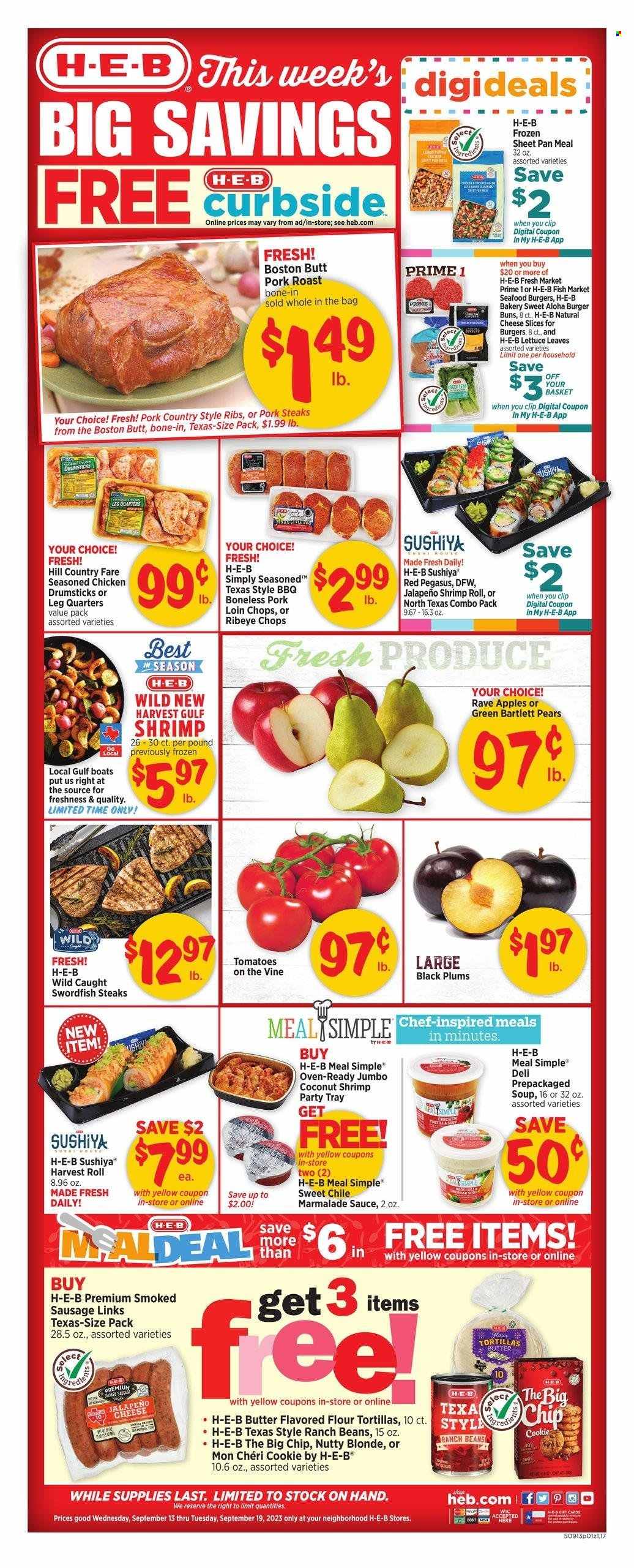 H-E-B ad - 09/13/2023 - 09/19/2023. Page 1