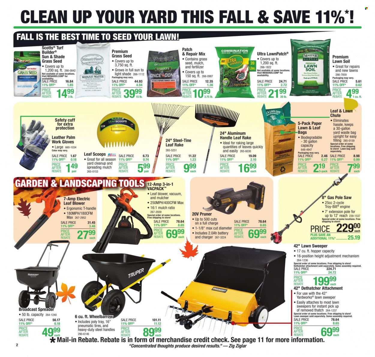 Menards ad - 09/14/2023 - 09/24/2023. Page 2