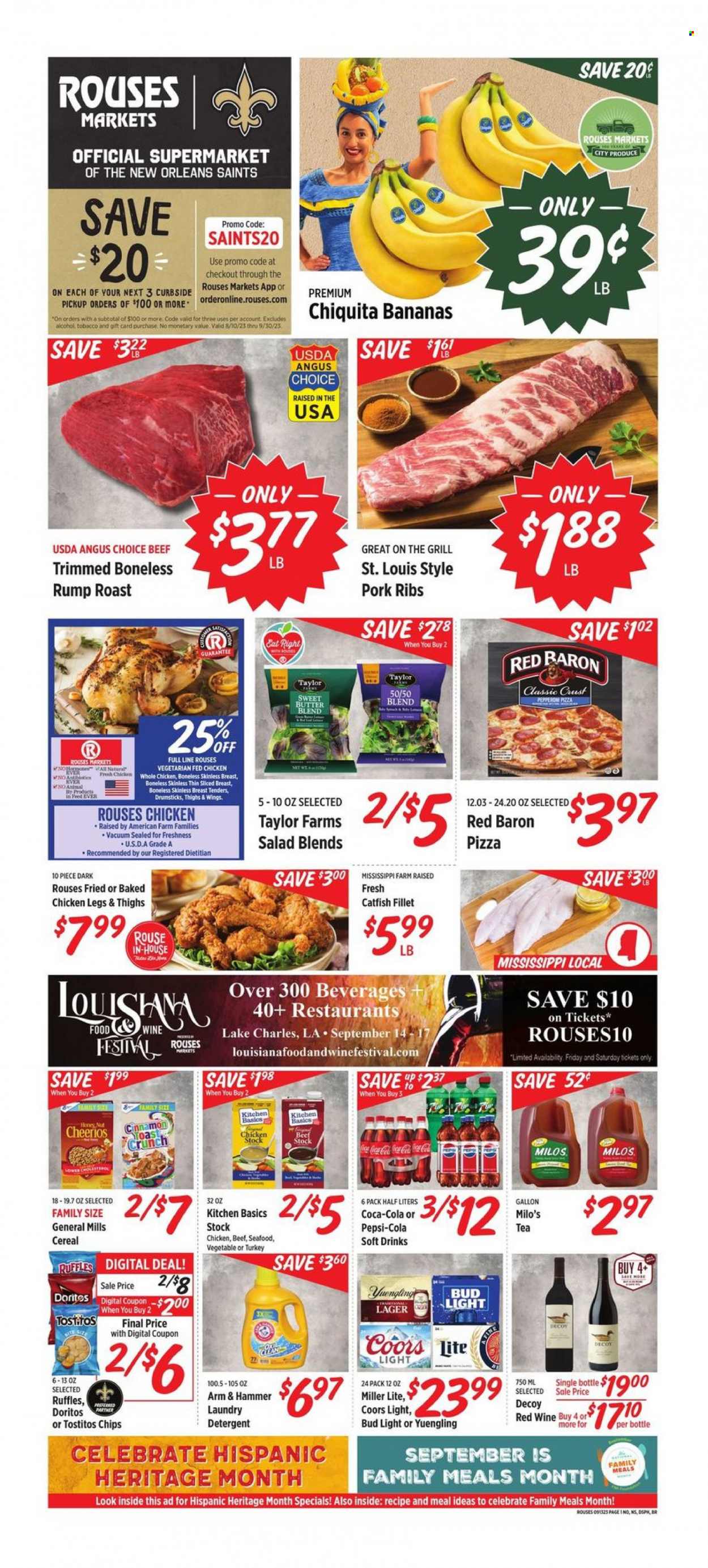Rouses Markets ad - 09/13/2023 - 09/20/2023. Page 1