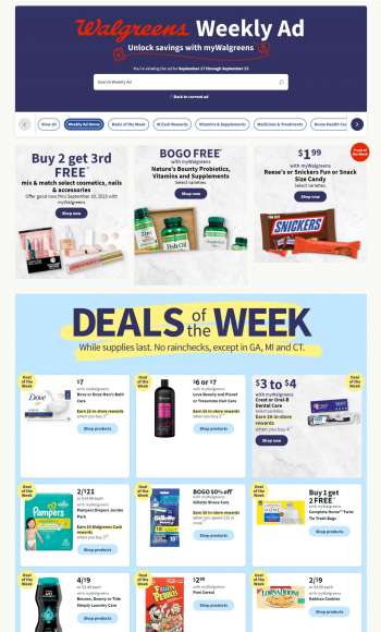 Walgreens Flyer - September 17, 2023 - September 23, 2023.