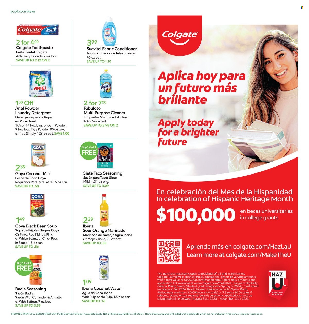 Publix ad - 09/14/2023 - 09/20/2023. Page 2