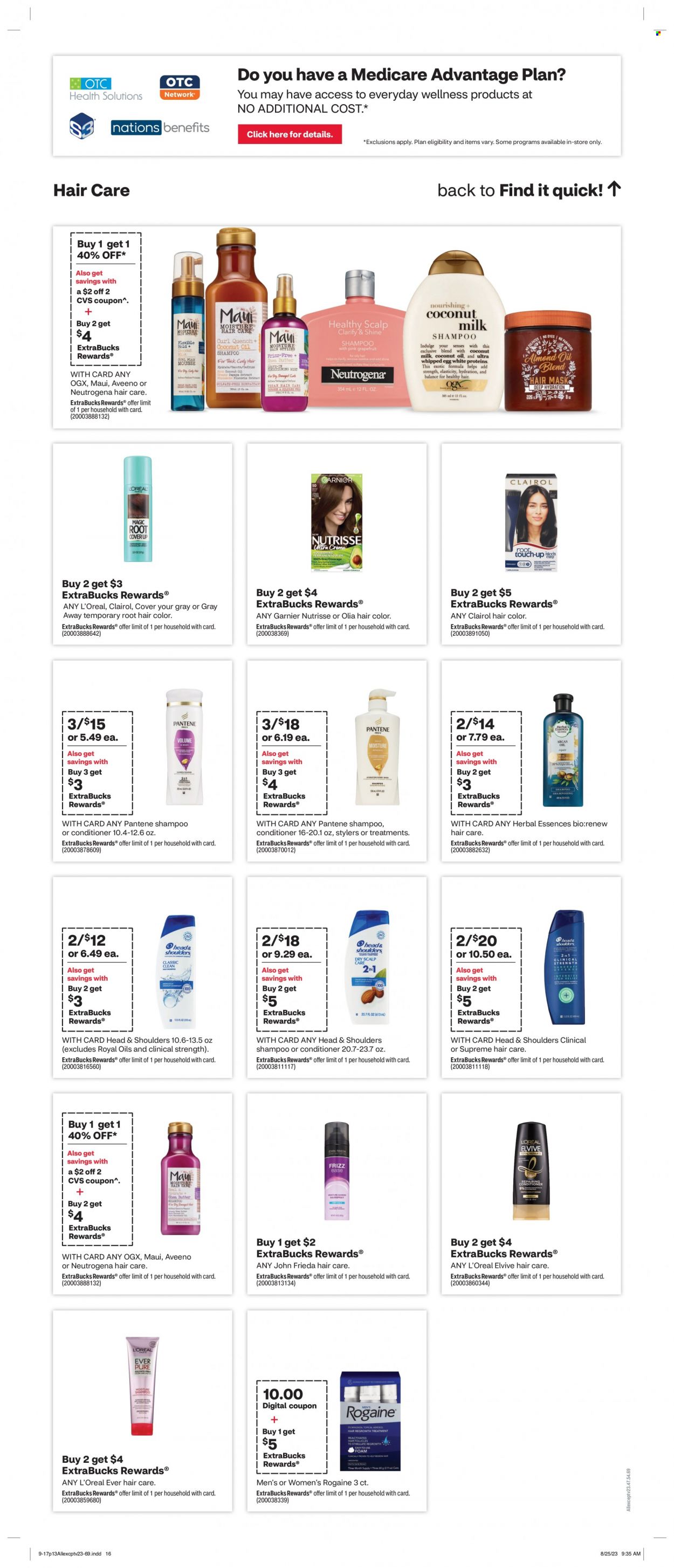 CVS Pharmacy ad - 09/17/2023 - 09/23/2023. Page 13