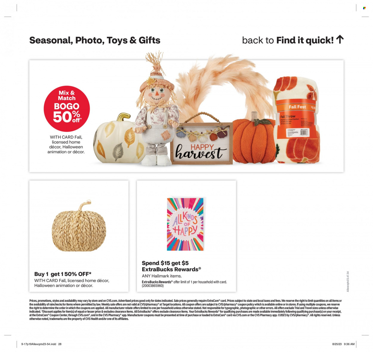 CVS Pharmacy ad - 09/17/2023 - 09/23/2023. Page 19