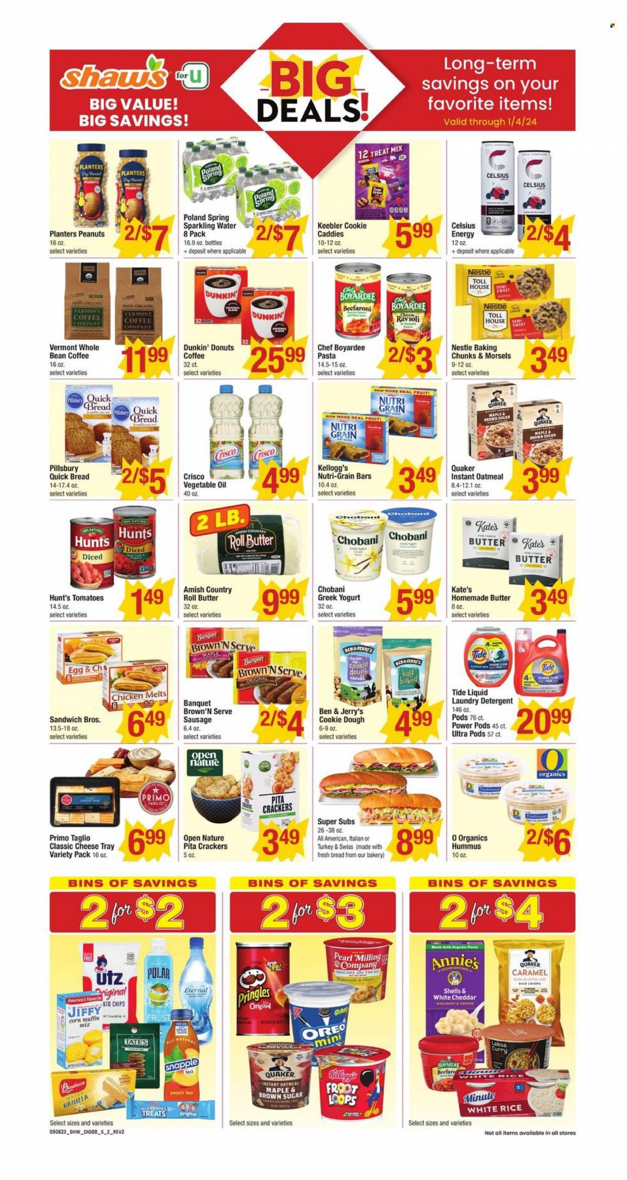 Shaw’s ad - 09/08/2023 - 01/04/2024. Page 1