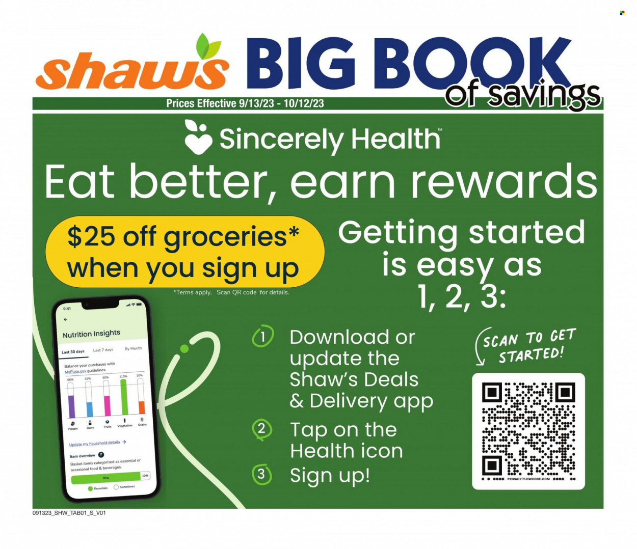 Shaw’s ad - 09/13/2023 - 11/12/2023. Page 1