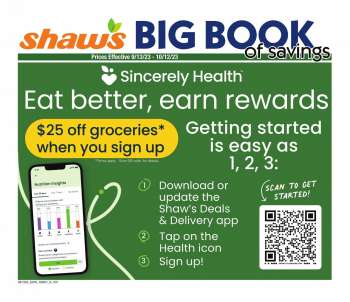 Shaw’s Flyer - 09/13/2023 - 11/12/2023.
