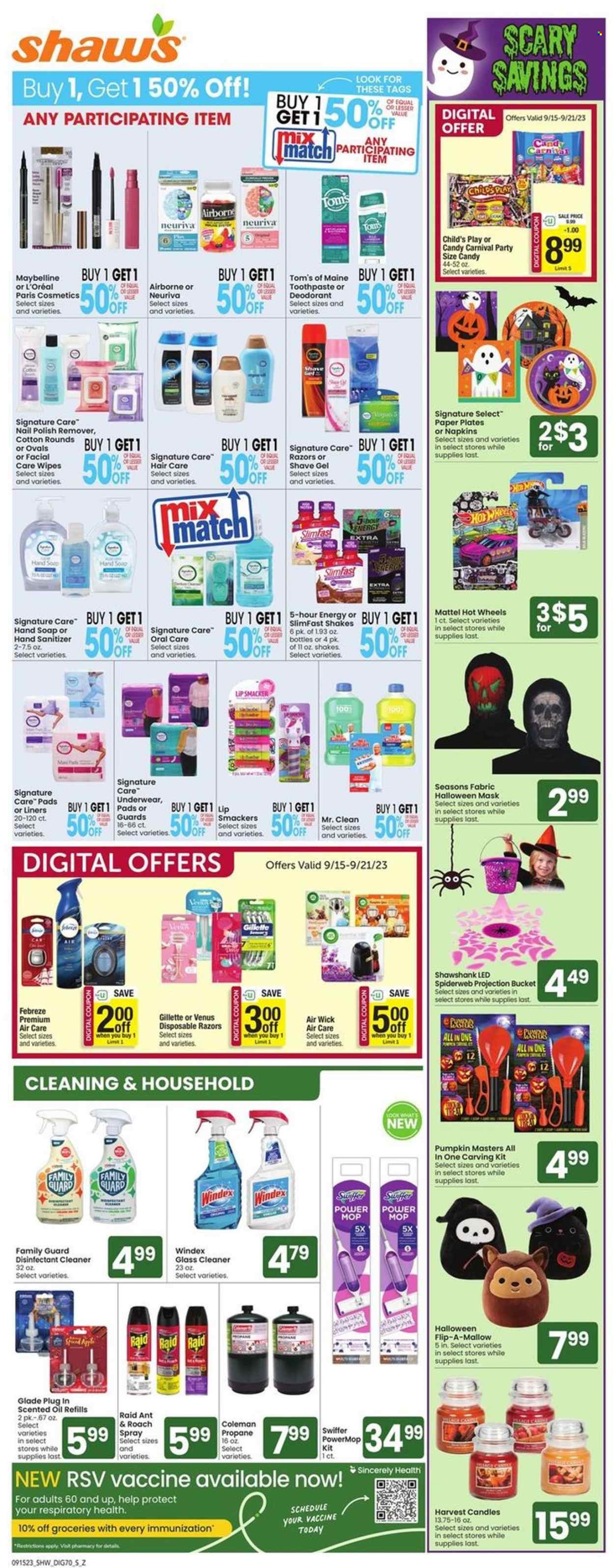 Shaw’s ad - 09/15/2023 - 09/21/2023. Page 1