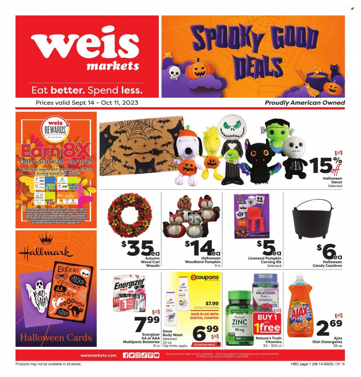 Weis ad - 09/14/2023 - 10/11/2023. Page 1