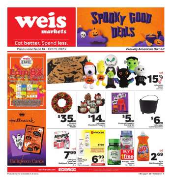 Weis Flyer - 09/14/2023 - 10/11/2023.