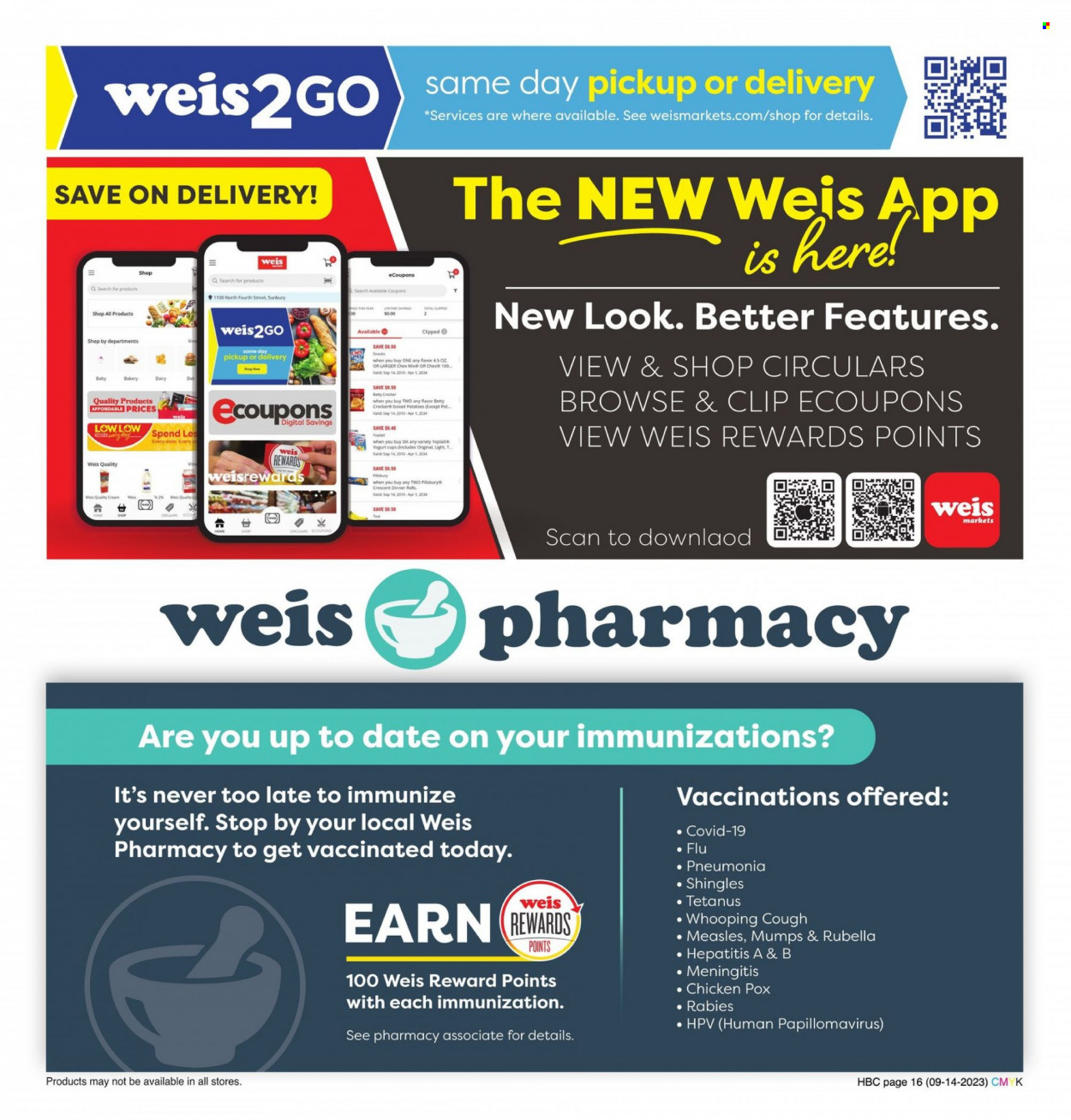 Weis ad - 09/14/2023 - 10/11/2023. Page 16