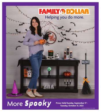 Family Dollar Flyer - September 17, 2023 - October 31, 2023.