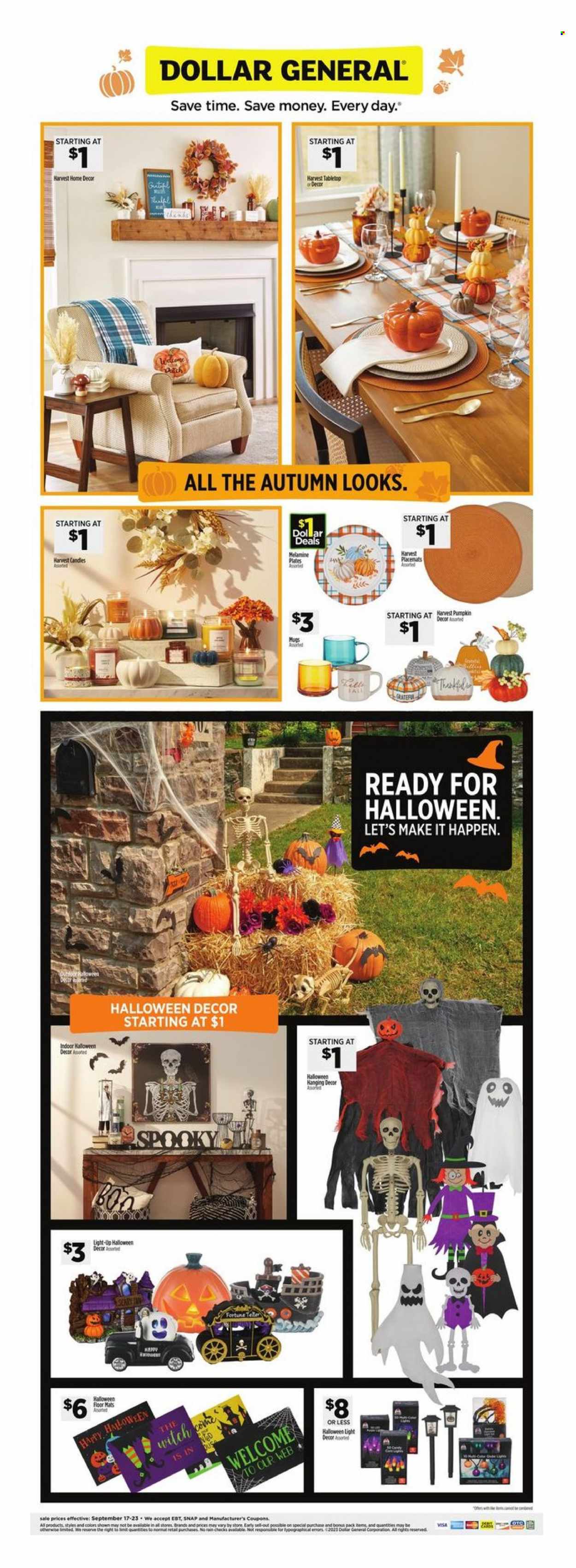 Dollar General ad - 09/17/2023 - 09/23/2023. Page 1