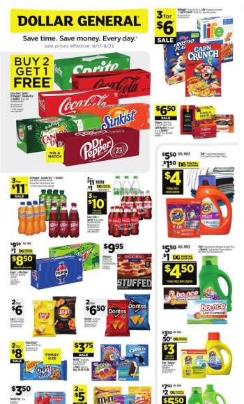 Dollar General Flyer - September 17, 2023 - September 23, 2023.