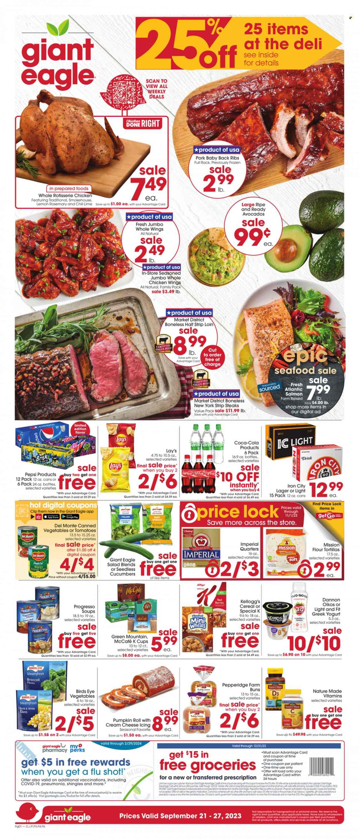 Giant Eagle ad - 09/21/2023 - 09/27/2023. Page 1