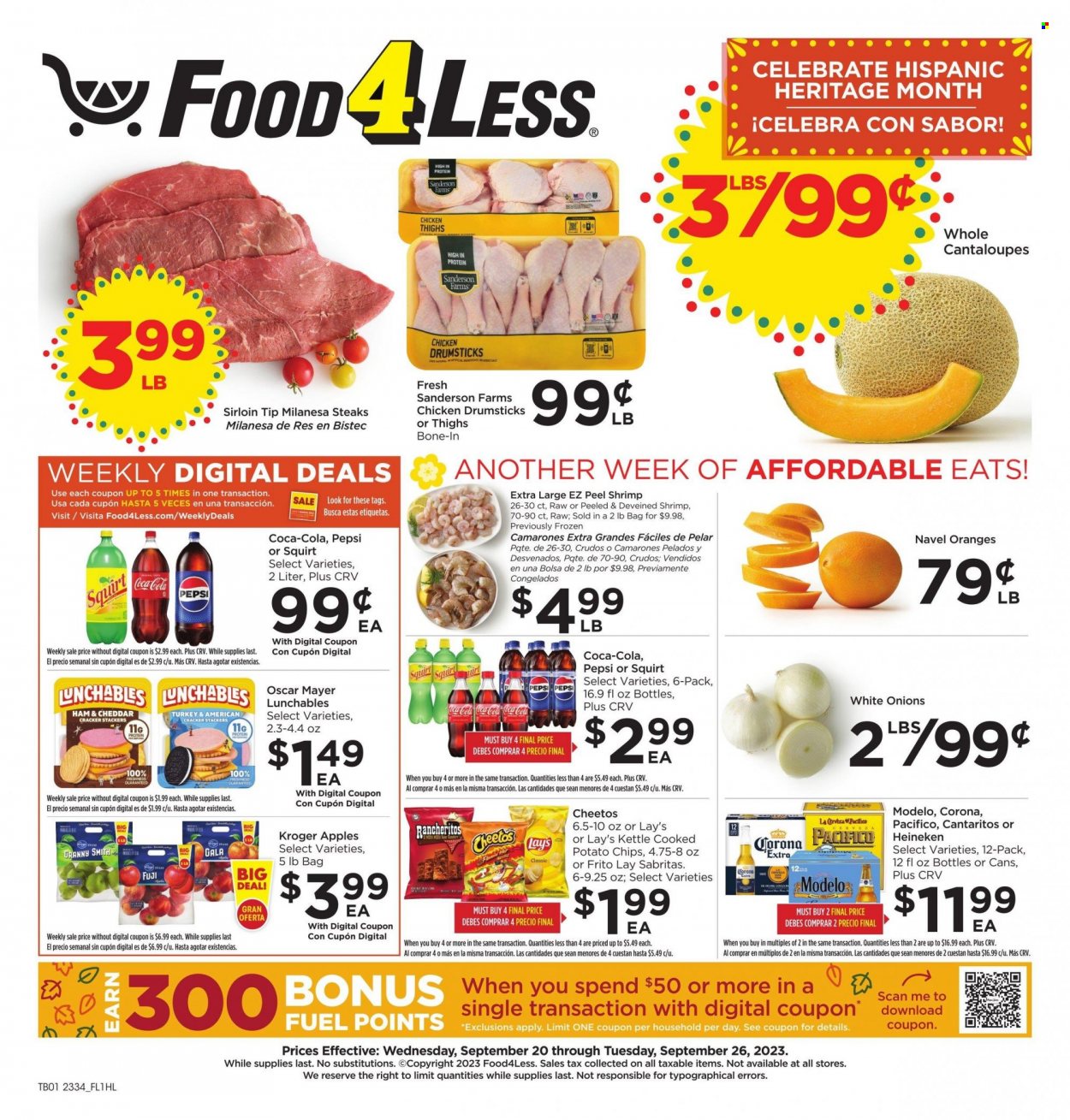Food 4 Less ad - 09/20/2023 - 09/26/2023. Page 1