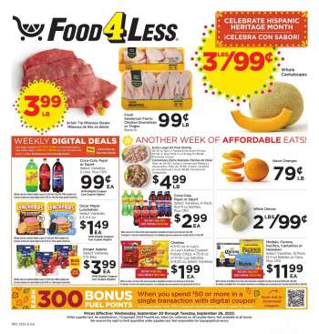 Food 4 Less Flyer - 09/20/2023 - 09/26/2023.