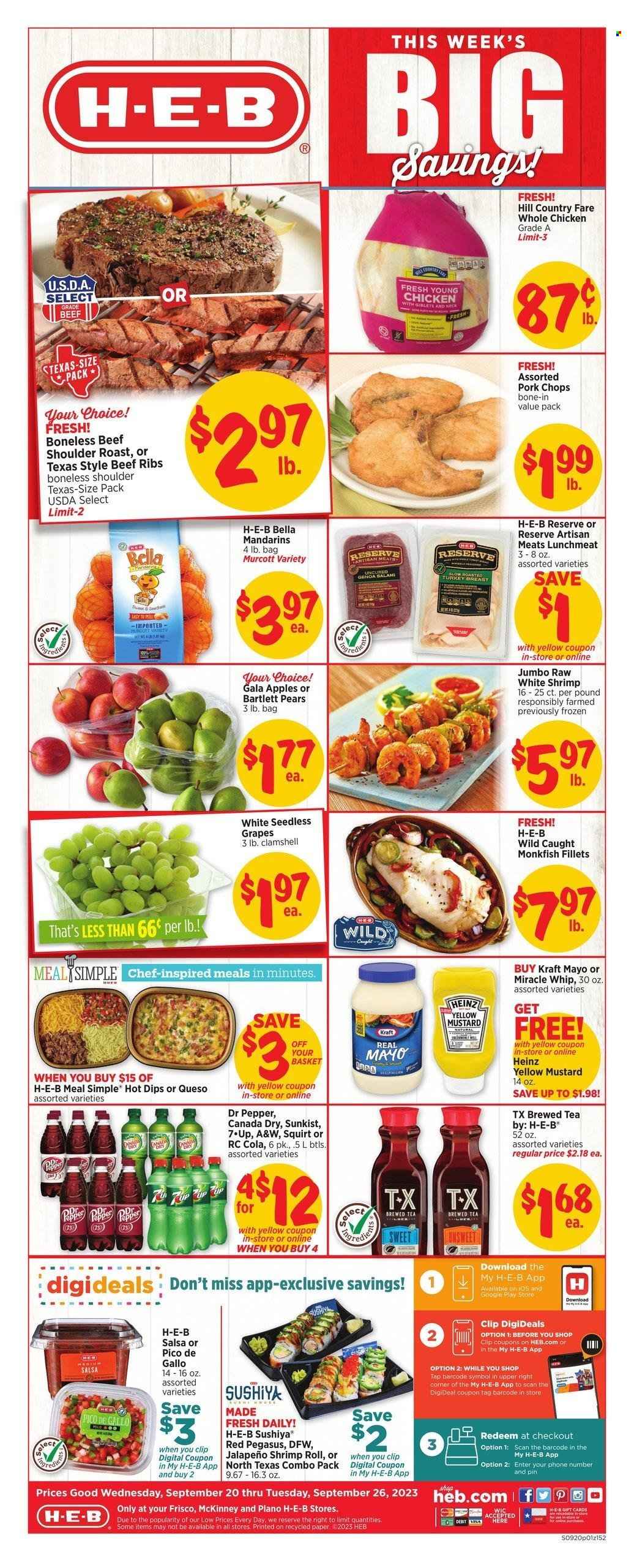 H-E-B ad - 09/20/2023 - 09/26/2023. Page 1