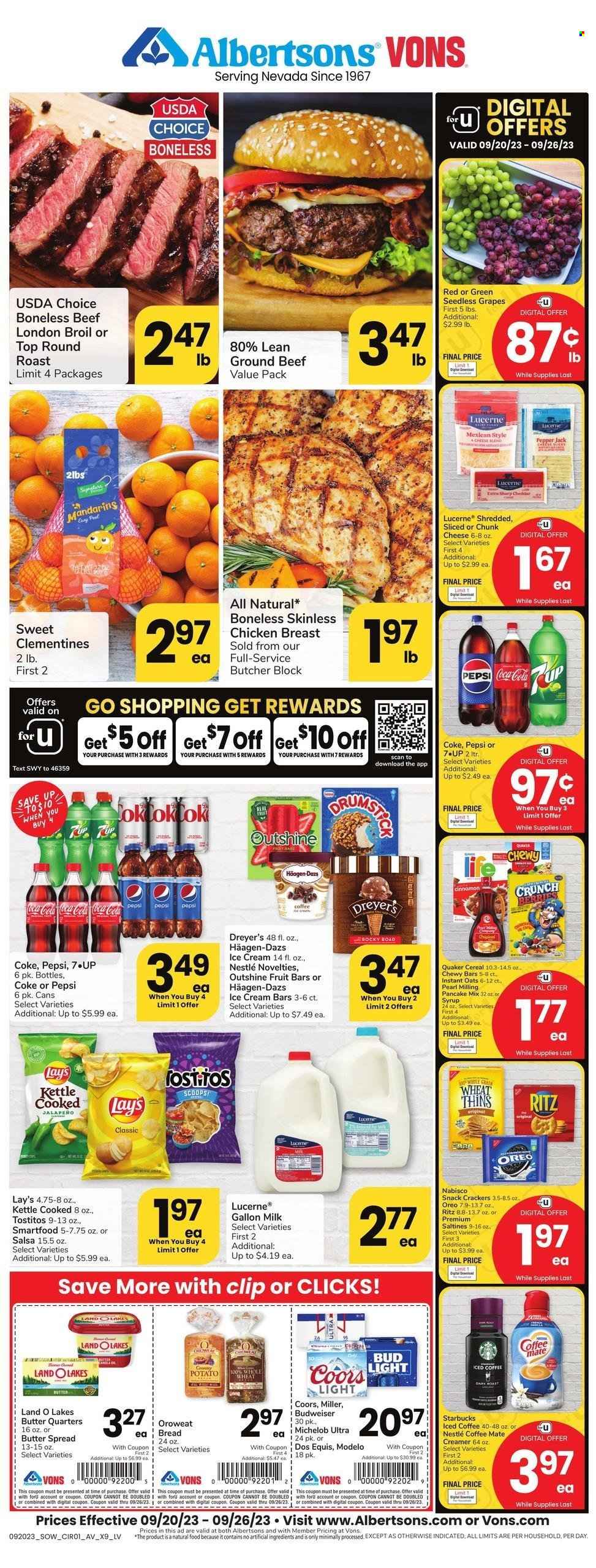 Vons ad - 09/20/2023 - 09/26/2023. Page 1