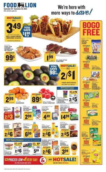 Food Lion Flyer - 09/20/2023 - 09/26/2023.