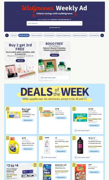 Walgreens Flyer - 09/20/2023 - 09/24/2023.