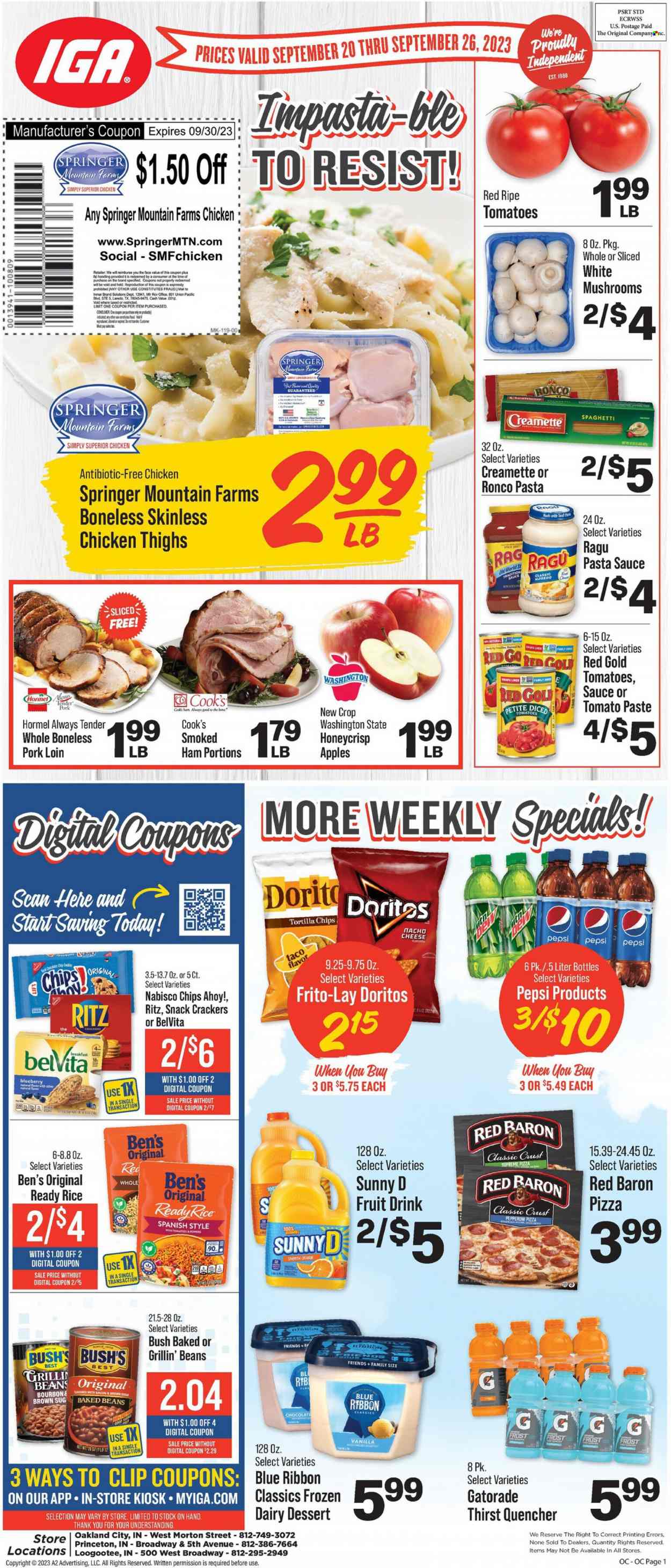 IGA ad - 09/20/2023 - 09/26/2023. Page 1