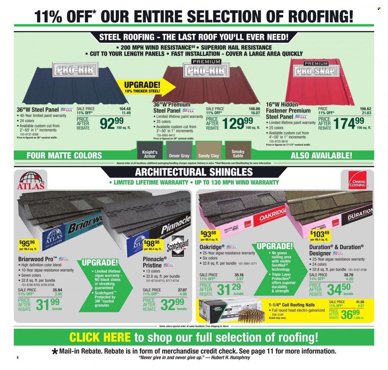 Menards ad - 09/21/2023 - 10/01/2023. Page 9