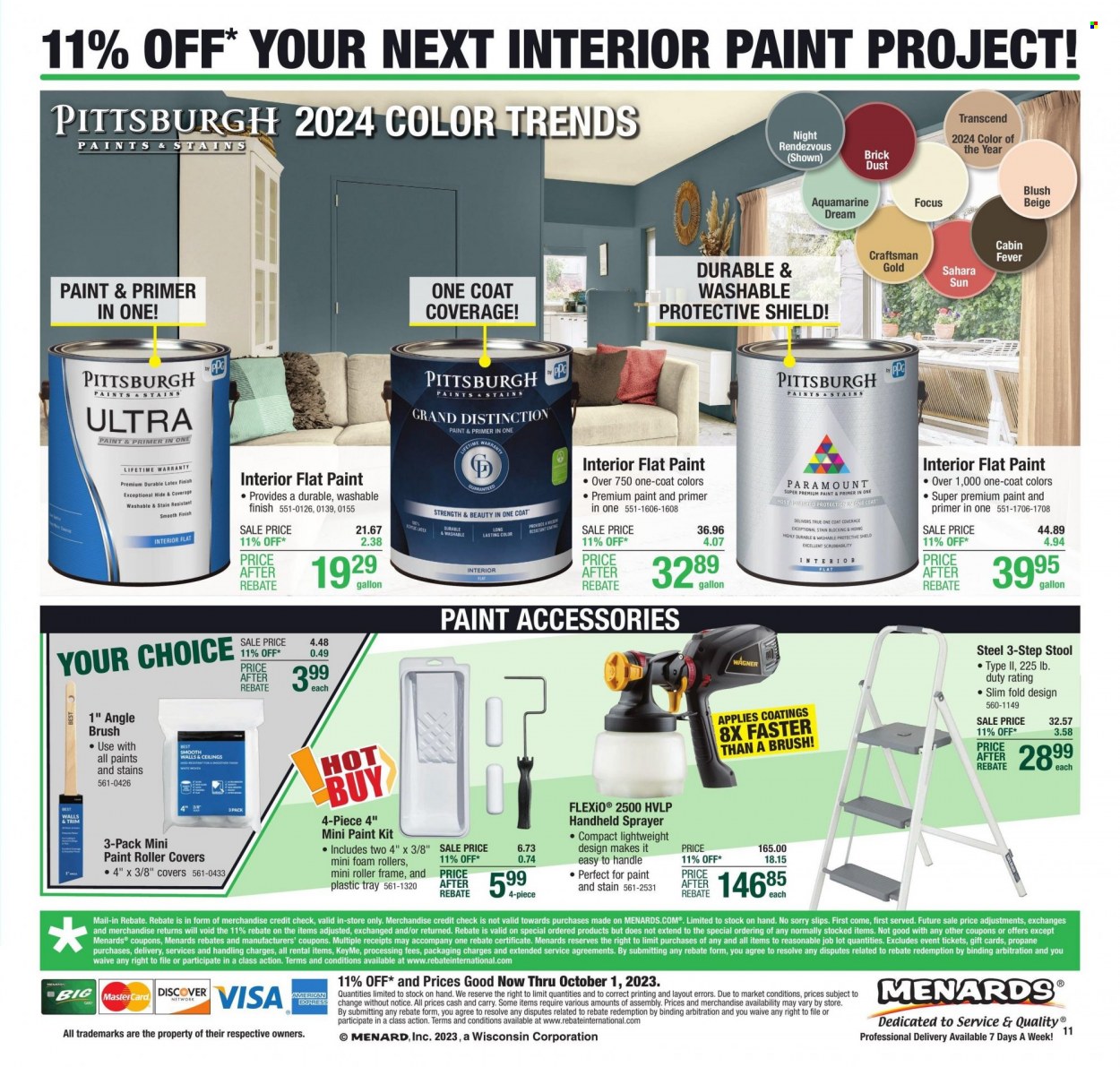 Menards ad - 09/21/2023 - 10/01/2023. Page 21