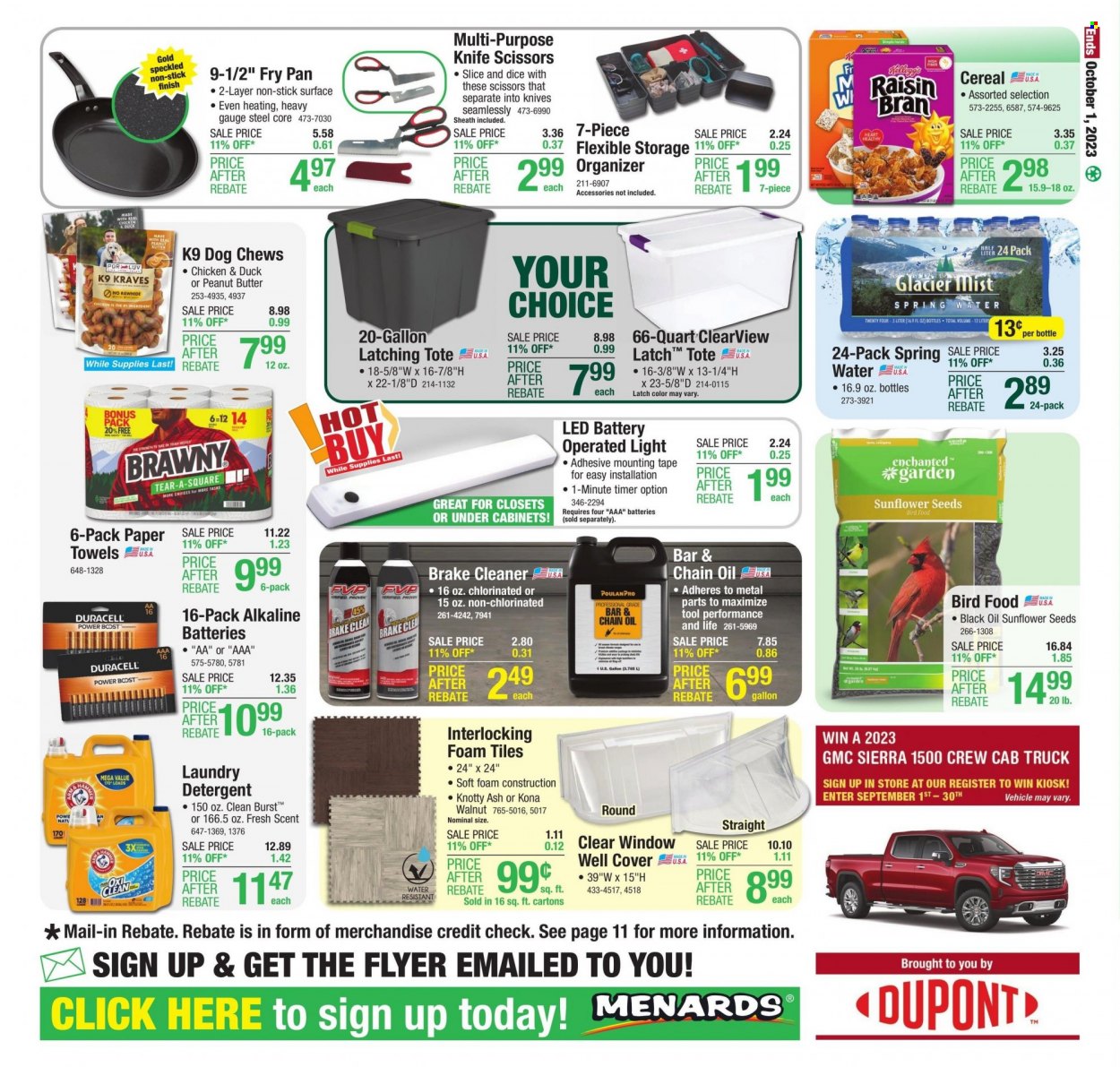 Menards ad - 09/21/2023 - 10/01/2023. Page 23