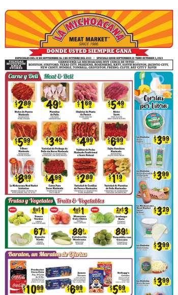 La Michoacana Meat Market Ad