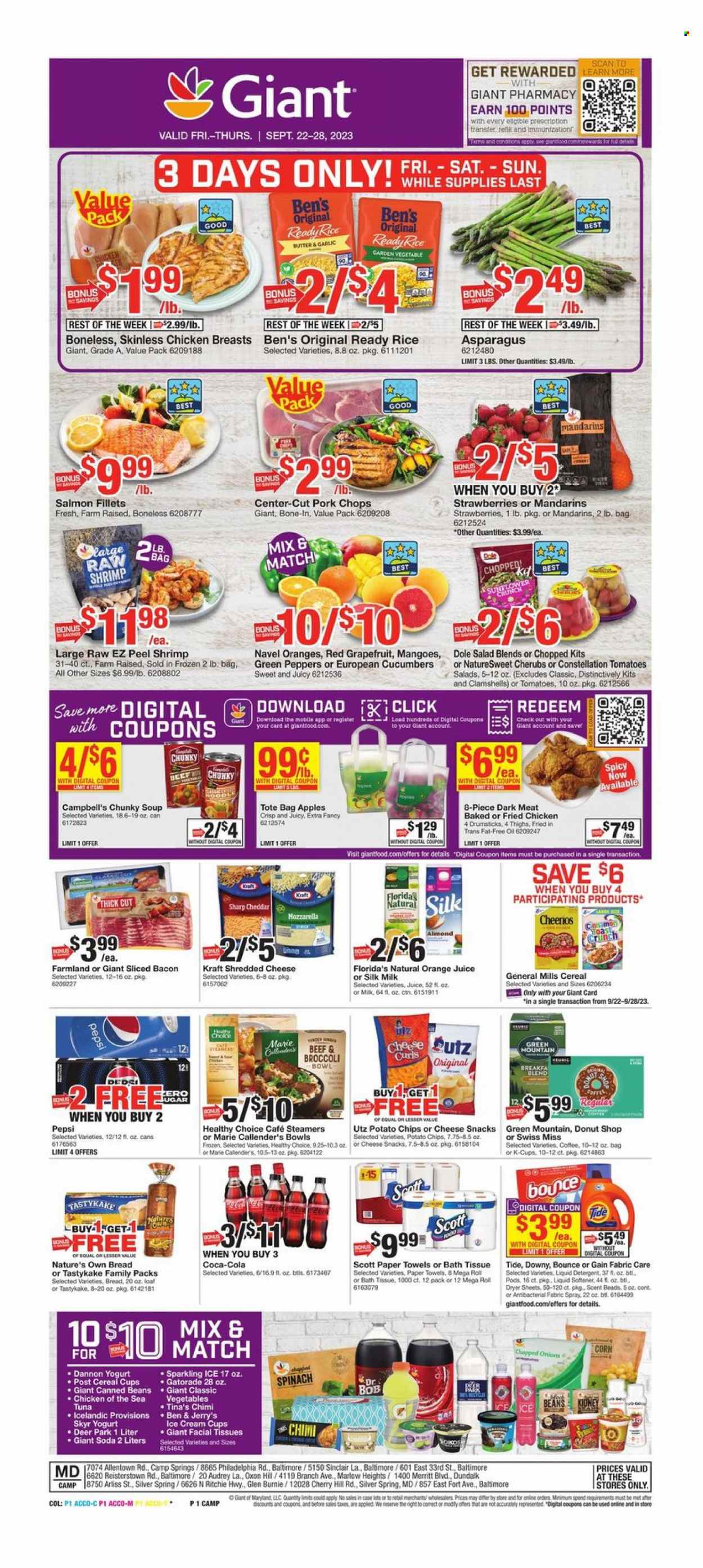 Giant Food ad - 09/22/2023 - 09/28/2023. Page 1