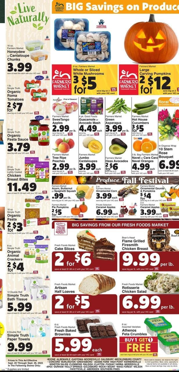 Harris Teeter ad - 09/20/2023 - 09/26/2023. Page 8