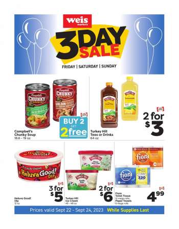 Weis Flyer - 09/22/2023 - 09/22/2023.