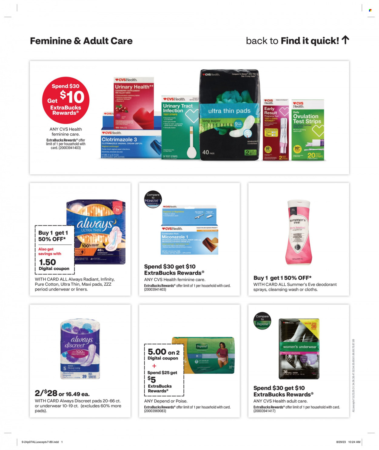 CVS Pharmacy ad - 09/24/2023 - 09/30/2023. Page 7