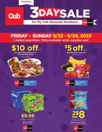 Cub Foods Flyer - 09/22/2023 - 09/24/2023.