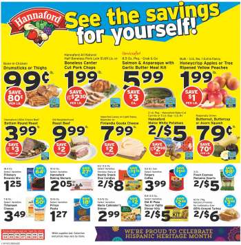 Hannaford Flyer - September 24, 2023 - September 30, 2023.