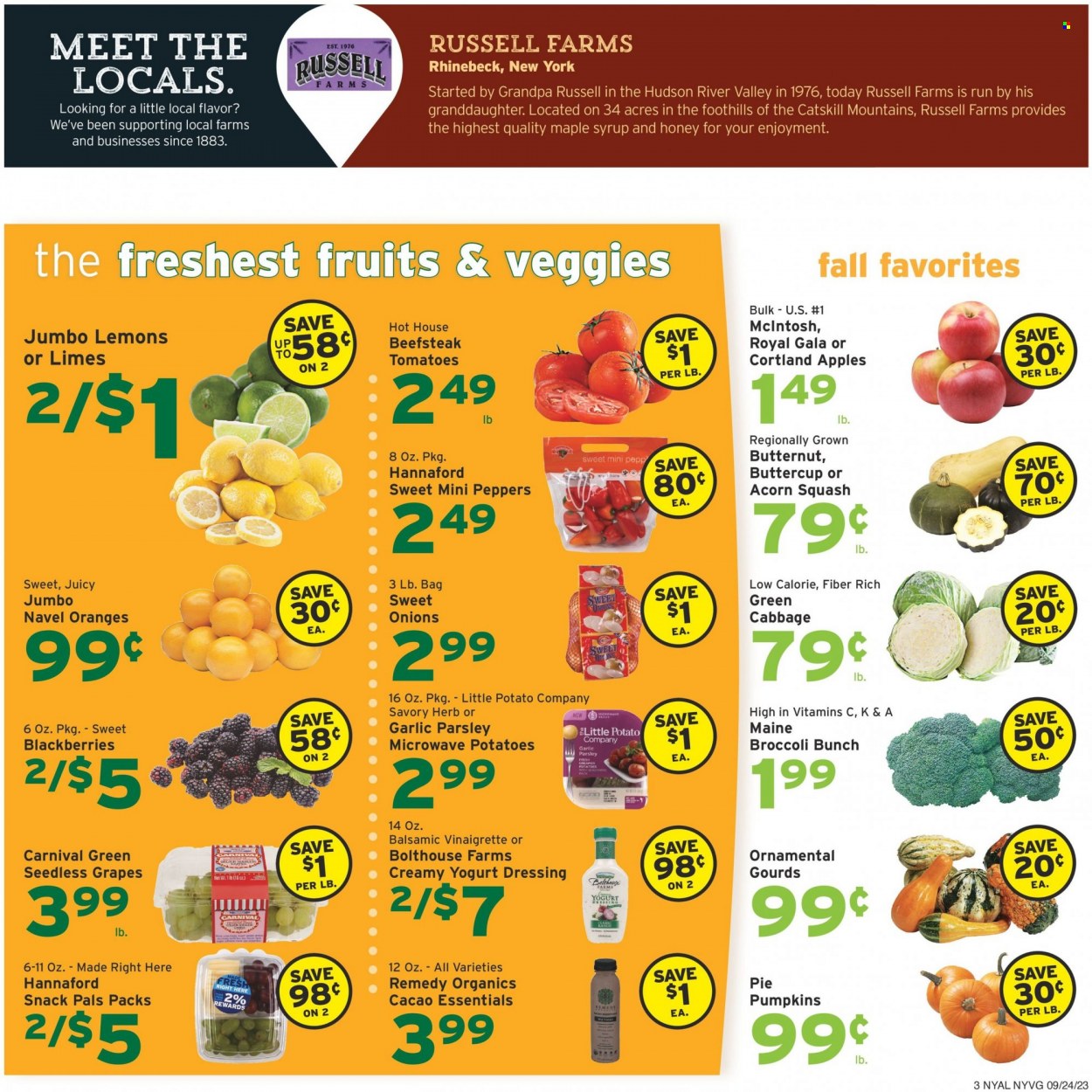 Hannaford ad - 09/24/2023 - 09/30/2023. Page 3