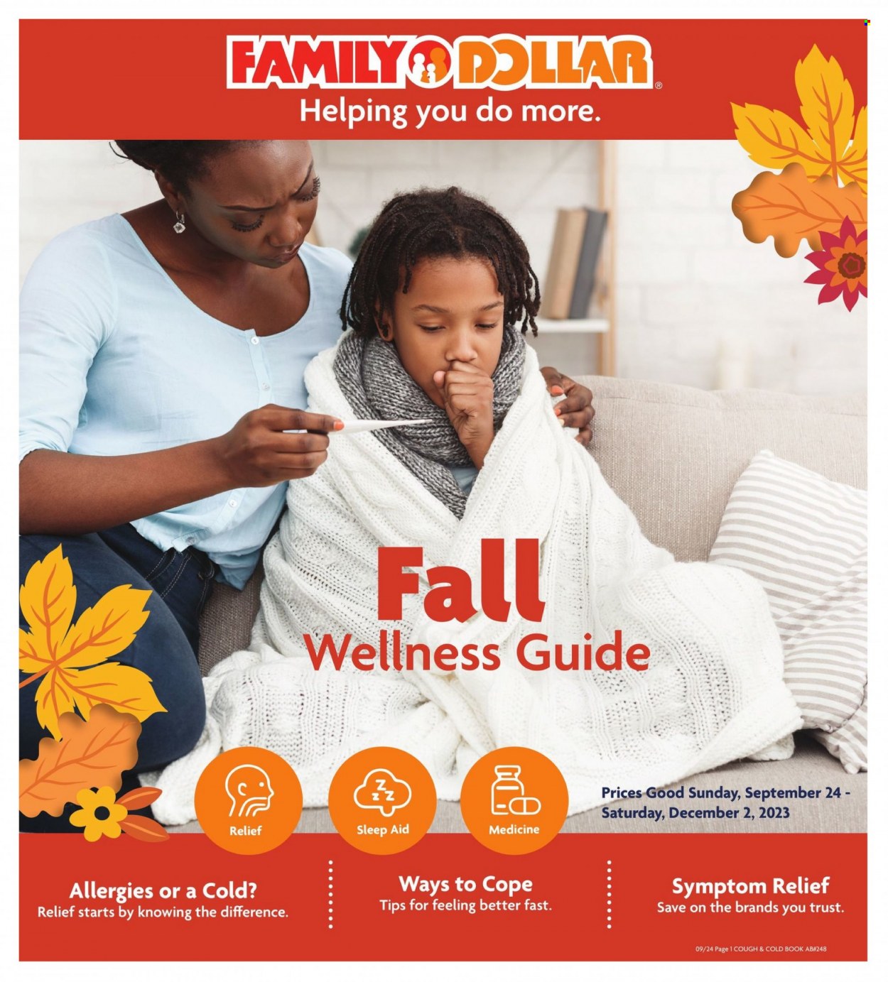 Family Dollar ad - 09/24/2023 - 12/02/2023. Page 1