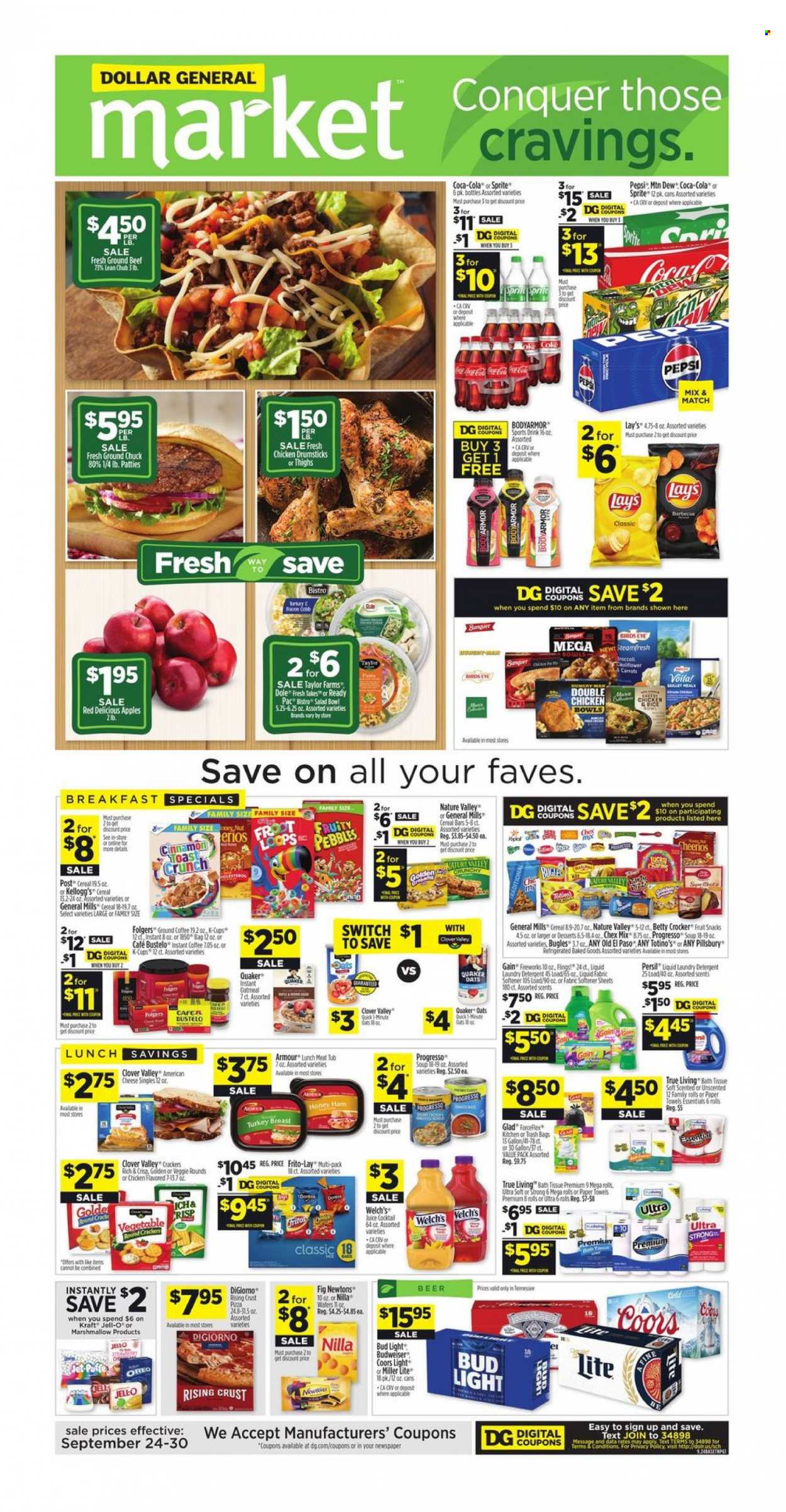 Dollar General ad - 09/24/2023 - 09/30/2023. Page 1