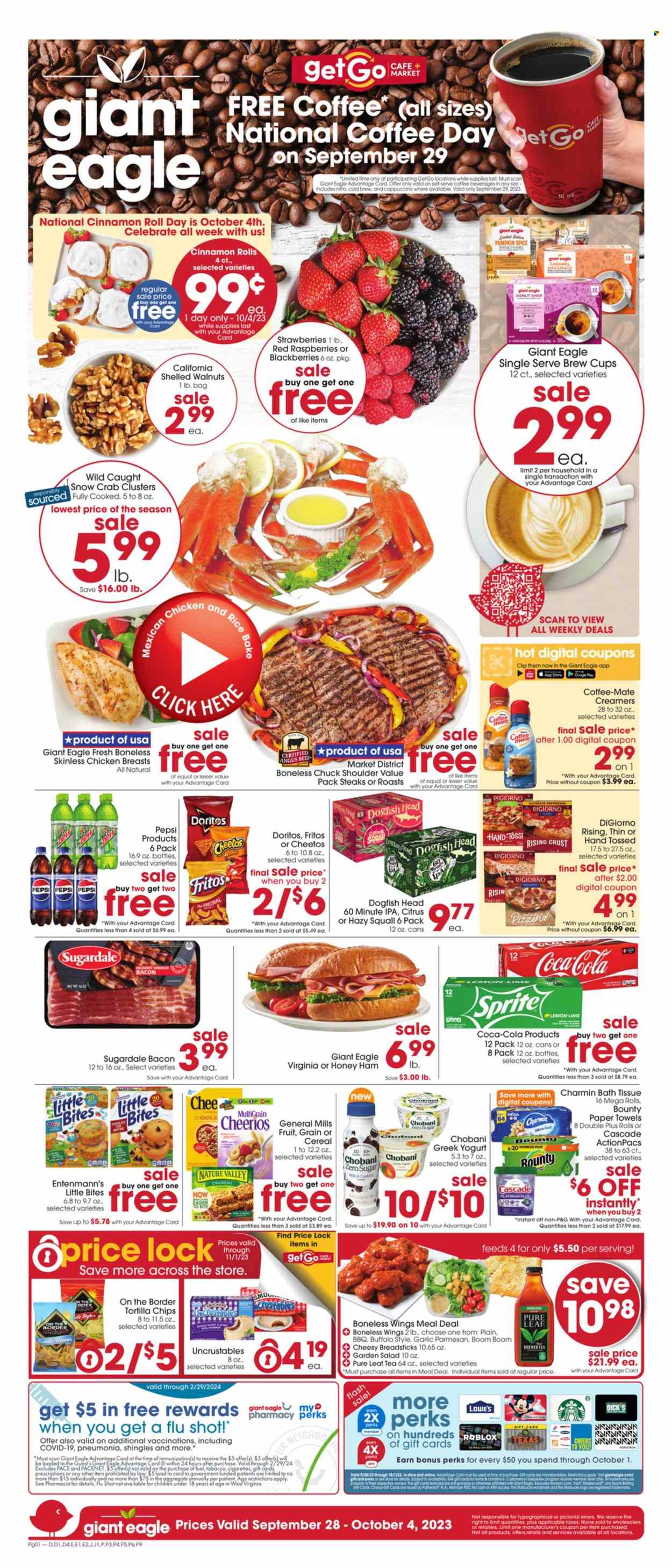 Giant Eagle ad - 09/28/2023 - 10/04/2023. Page 1