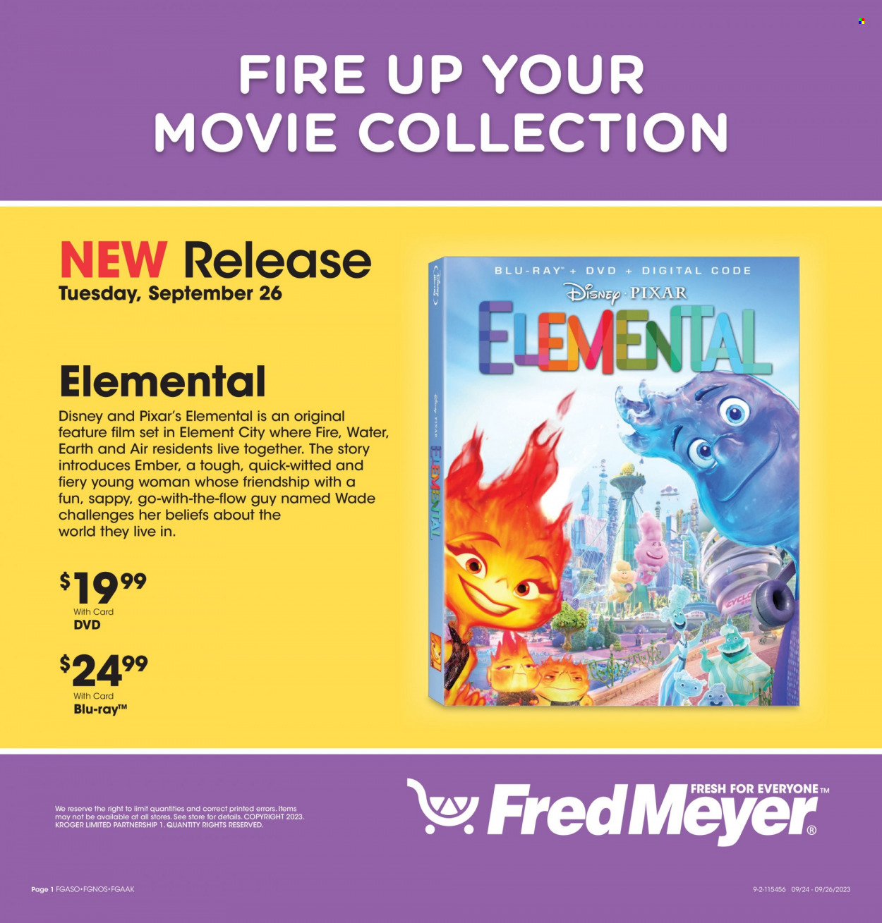 Fred Meyer ad - 09/26/2023 - 09/26/2023. Page 1