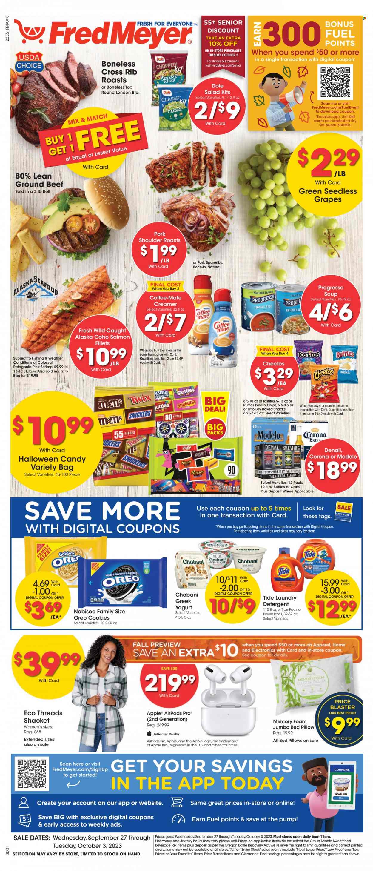 Fred Meyer ad - 09/27/2023 - 10/03/2023. Page 1