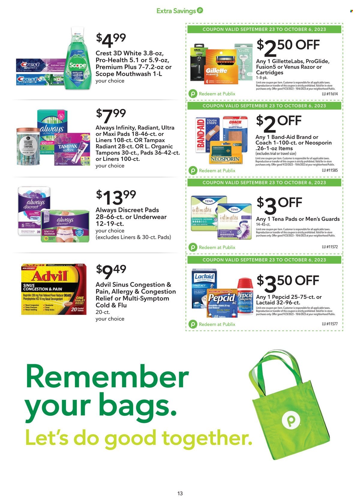Publix ad - 09/23/2023 - 10/06/2023. Page 13
